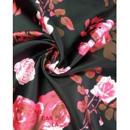 Mikado flor rosa fondo negro