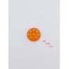 Botón naranja fantasía flor