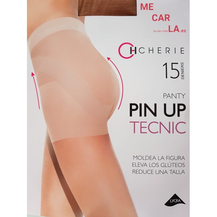 PACK COMBINA 2 PANTYS CHERIE 5510 PIN UP-15 PANTY REDUCTOR CON PUNTERA INVISIBLE