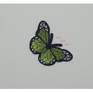 Aplicación bordada mariposas termoadhesiva